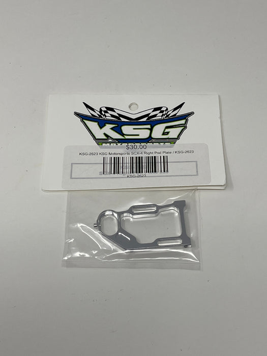 KSG-2623 KSG Motorsports SCX-4 Right Pod Plate