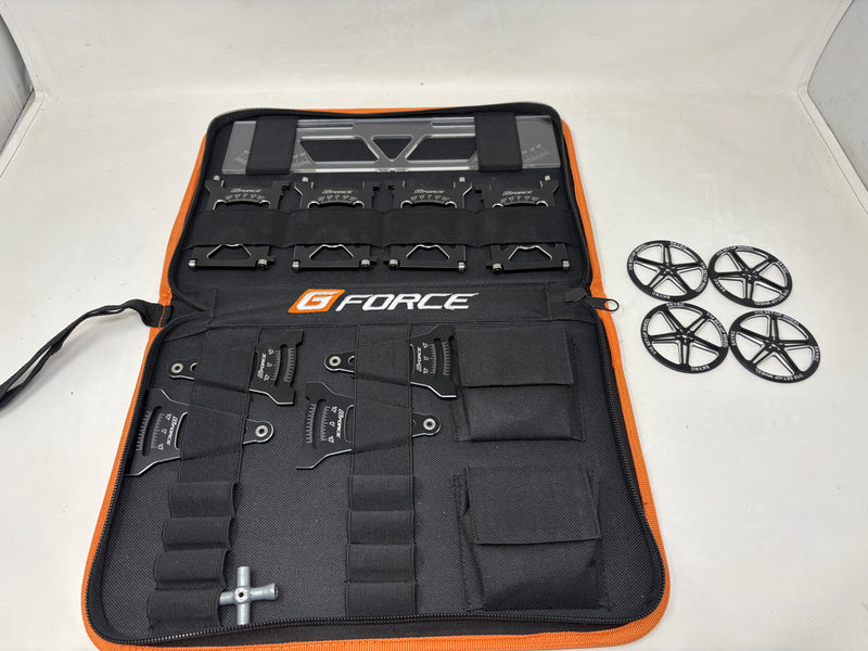 Used GFC0109 GForce 1/10 TC Set-Up Station with SkyRC Set-Up Wheels