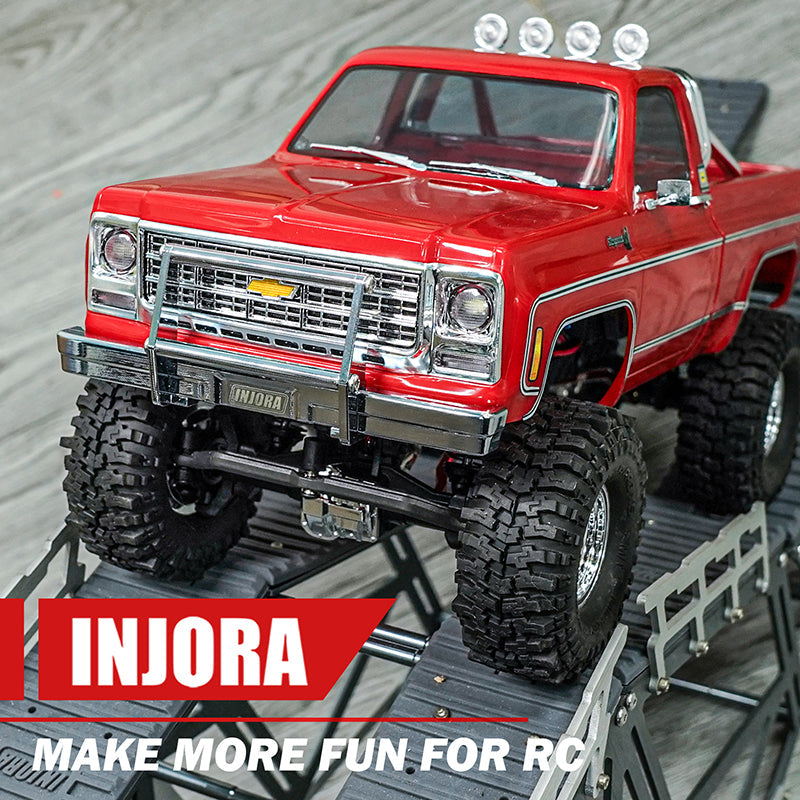 INJORA CNC Aluminum Front & Rear Bumper For 1/18 TRX4M High Trail K10