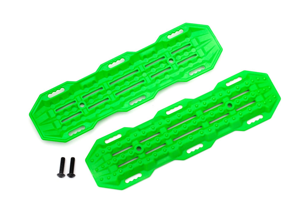8121G Traxxas Traction Boards, Green/Mounting Hardware