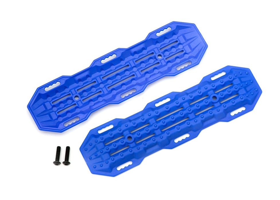 8121X Traxxas Traction Boards, Blue/Mounting Hardware