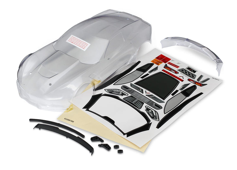 Traxxas 8386 Body 4-TEC 2.0 Corvette Clear