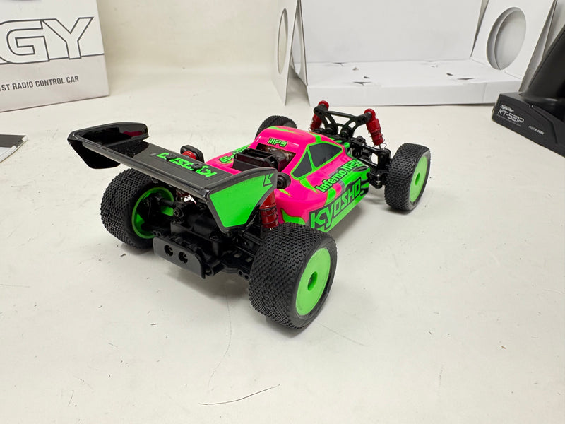 Used Kyosho MINI-Z Buggy Ready set INFERNO MP9 TKI Pink / Green