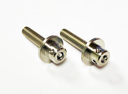 8548 Custom Works SILVER TITANIUM WING MOUNT BOLTS (2)