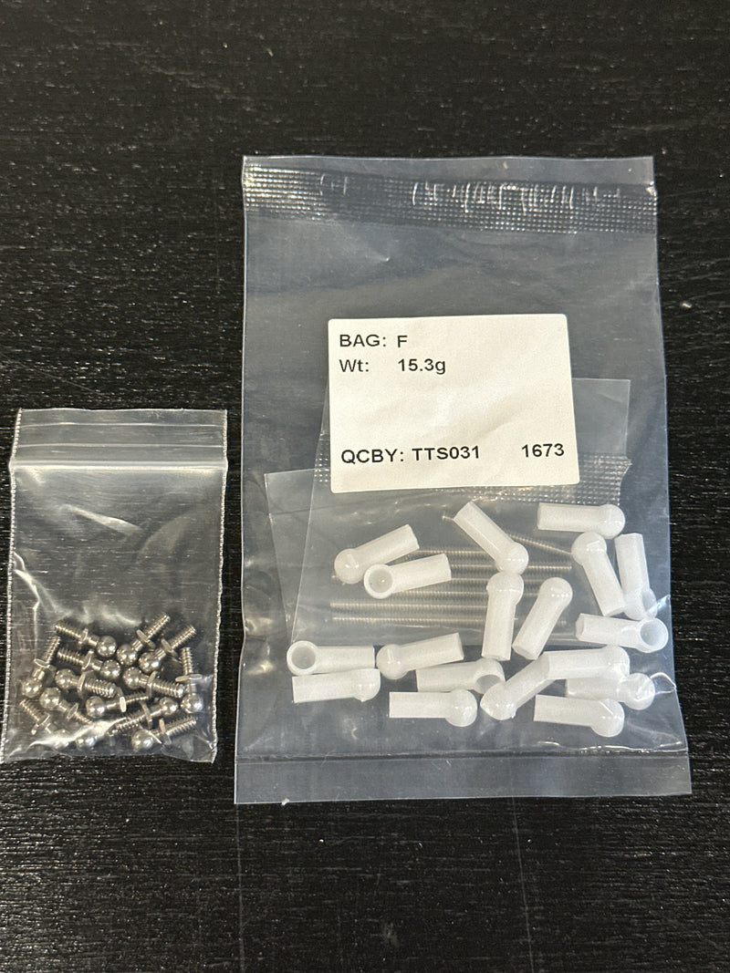 NEW TEAM ASSOCIATED RC10 JAY HALSEY EDITION Turnbuckles and Ballstuds