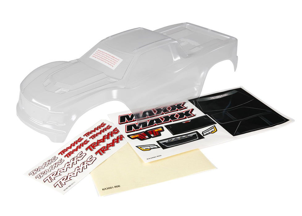 8911 Body, Maxx (clear, untrimmed, requires painting)/ window masks/ decal sheet