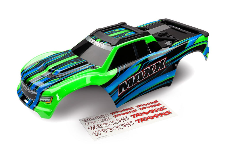 8911G - Body, Maxx®, green (painted)/ decal sheet