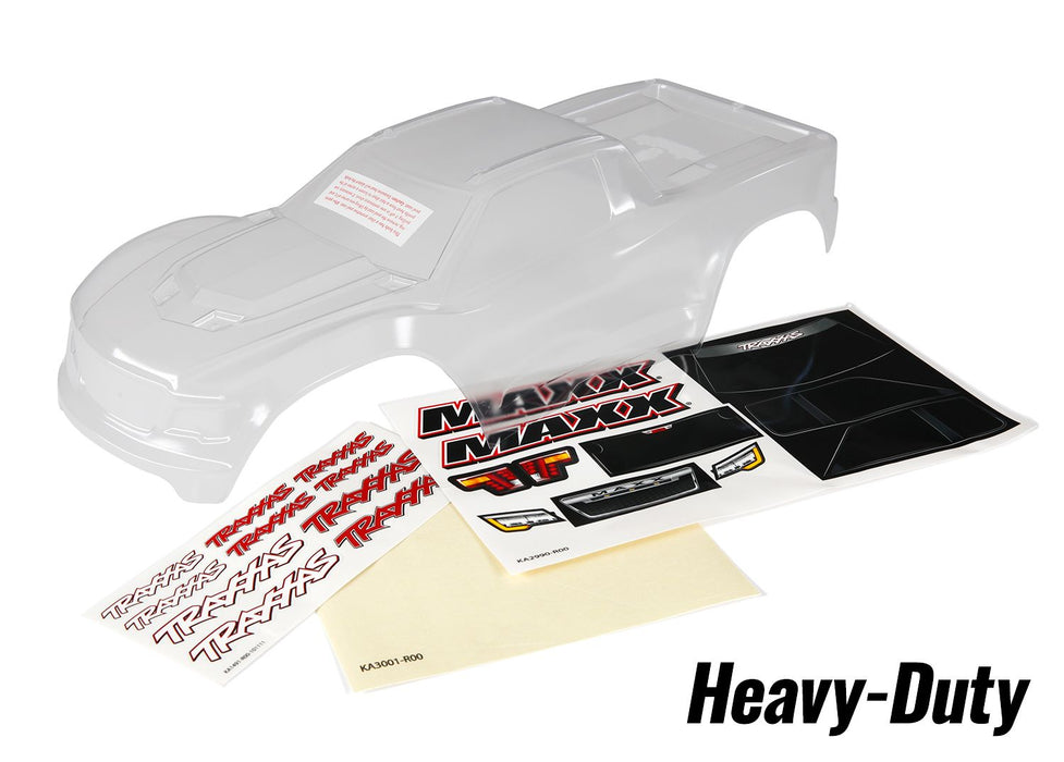 8914 Body, Maxx, heavy duty (clear, untrimmed, requires painting)/ window masks/ decal sheet