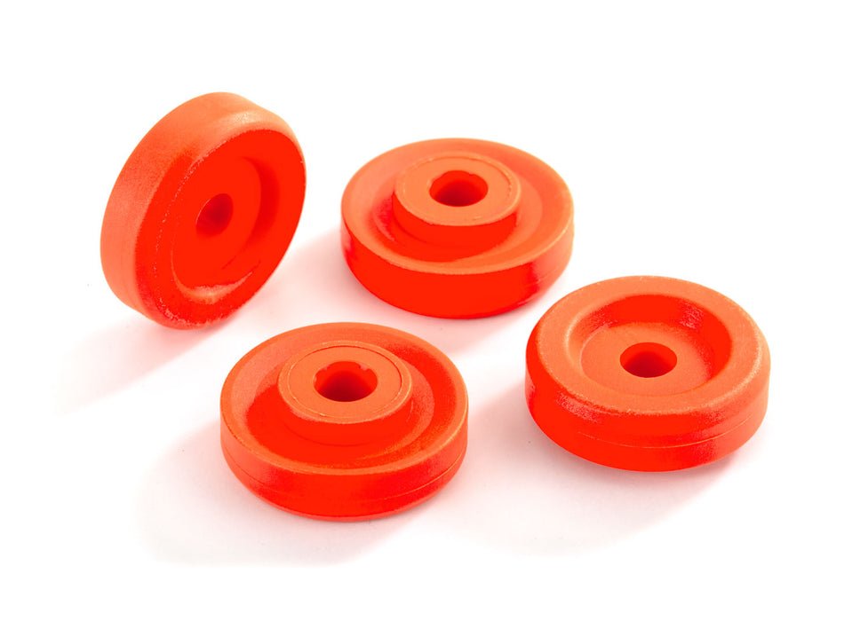 8957T Traxxas WHEEL WASHERS, ORANGE (4)