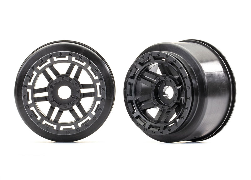 8971 Wheels (black) (2) For Traxxas Maxx