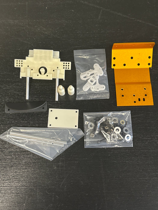 NEW TEAM ASSOCIATED RC10 JAY HALSEY EDITION NOSE Plate, Tubes, front bumper, rear bulkhead and misc hardware