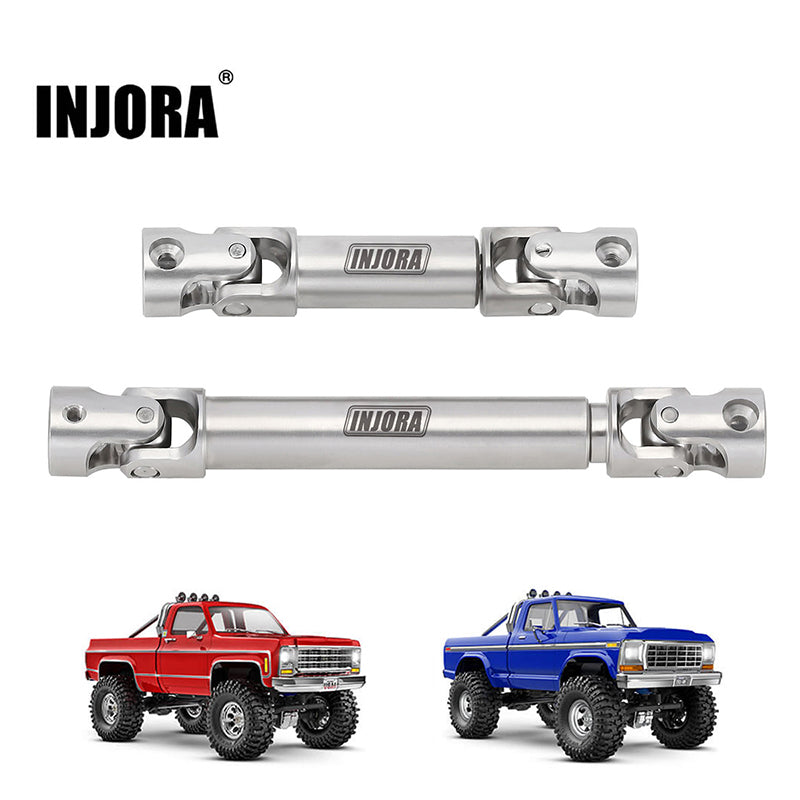 4M-72SR INJORA Stainless Steel Drive Shafts For 1/18 RC Crawler TRX4M High Trail K10 F150