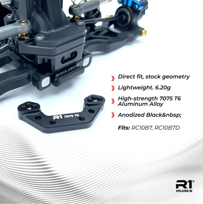 900061 R1 WURKS (B7 Series) Rear Ballstud Mount, +2, Aluminum