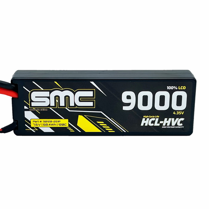 90120-2S1P SMC HCL-HVC 7.6V-9000mAh 120C Hardcase 2S Lipo Pack with SC5