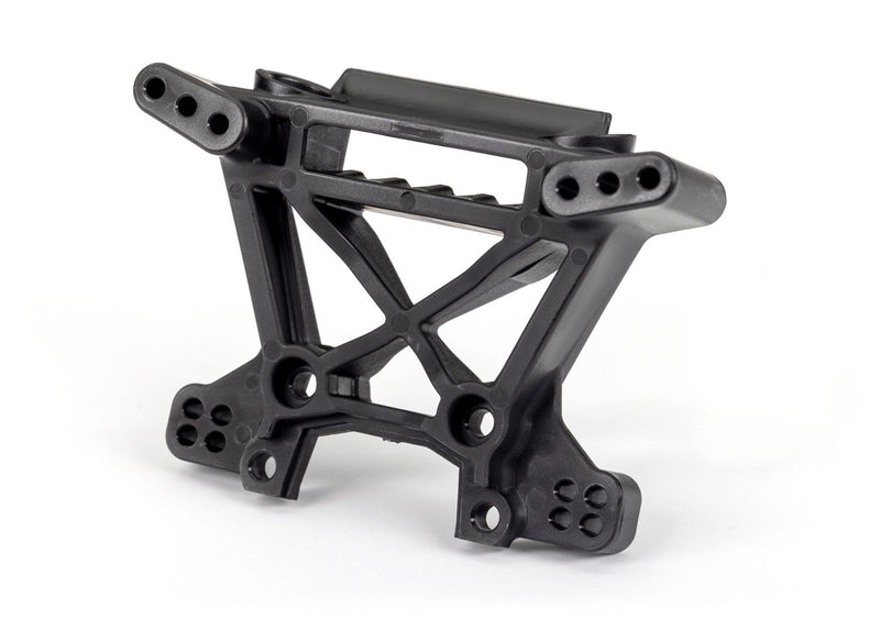 9038 Traxxas Shock tower, front, extreme heavy duty, black (for use with #9080 upgrade kit)