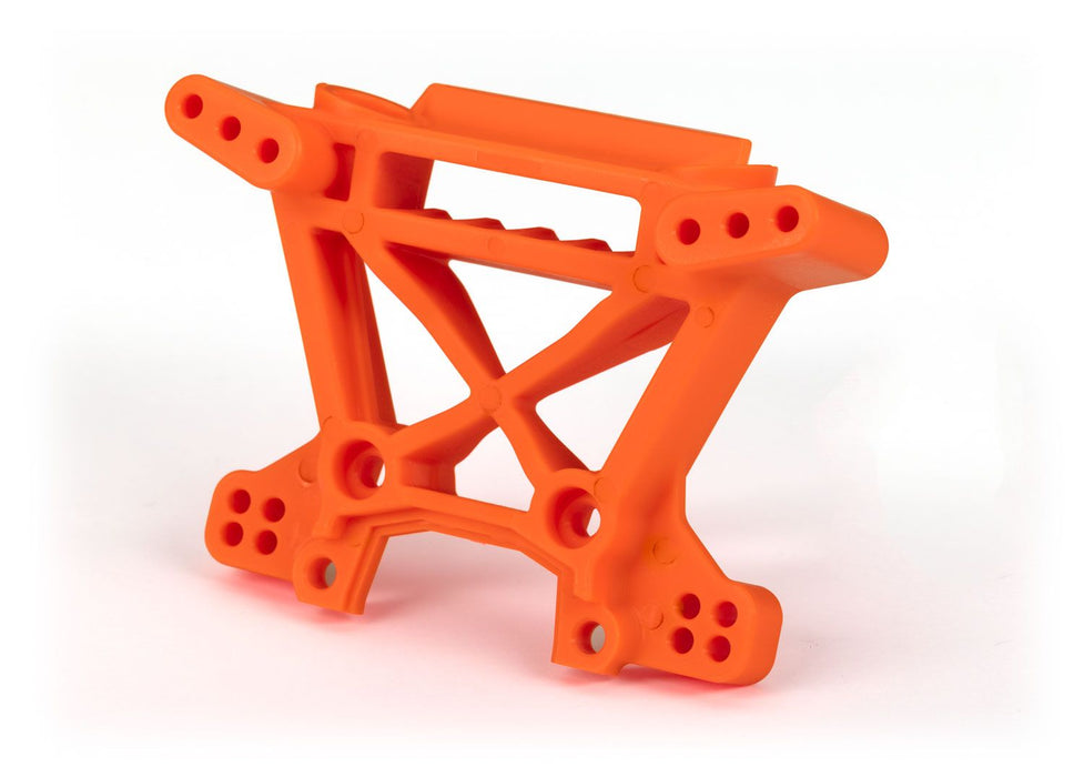 9038T Traxxas Shock tower, front, extreme heavy duty, orange (for use with #9080 upgrade kit)