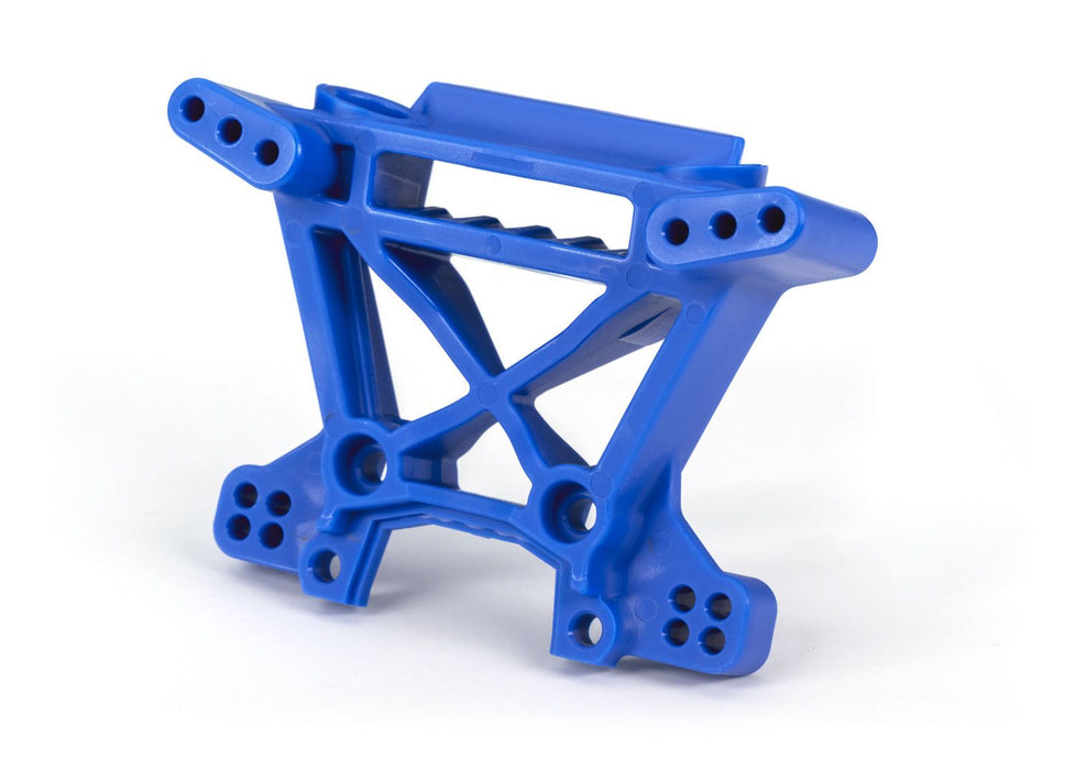 9038X Traxxas Shock tower, front, extreme heavy duty, blue (for use with #9080 upgrade kit)