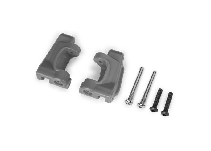 9136-GRAY Traxxas CASTER BLOCKS HD 2WD, Gray