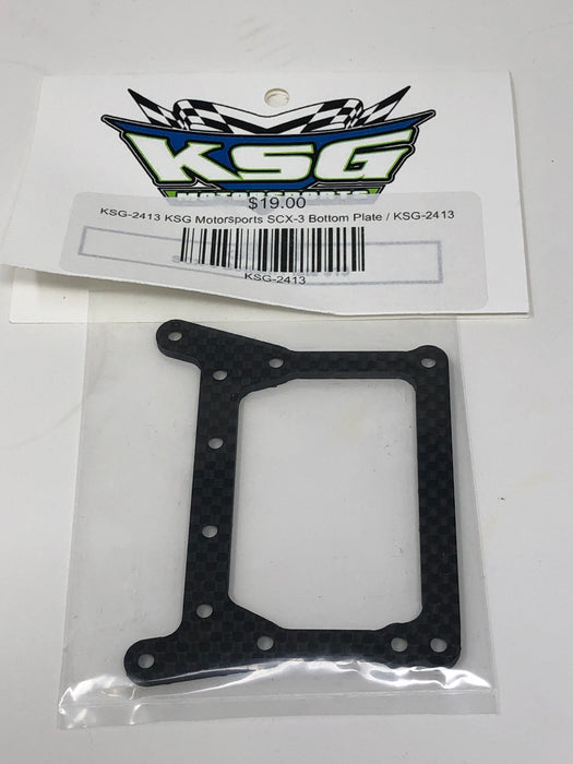 KSG-2413 KSG Motorsports SCX-3 Bottom Plate