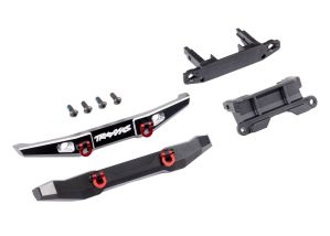 9735X Traxxas Bumper, front (1), rear (1), 6061-T6 aluminum (black-anodized) (assembled with D-rings)/ bumper mounts (front & rear)/ 2.5x6mm BCS (with threadlock) (4) (fits TRX-4M™ Ford® Bronco®)