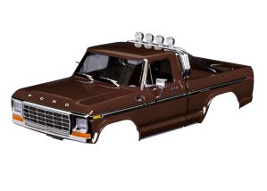 9812-BRWN Traxxas Body, Ford F-150 Truck (1979), complete, brown (includes grille, side mirrors, door handles, roll bar, windshield wipers, side trim, & clipless mounting) (requires #9834 front & rear bumpers)