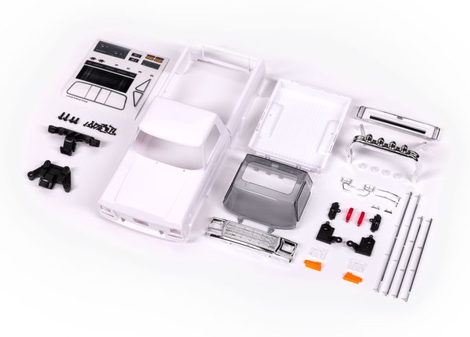 9812 Traxxas Body, Ford F-150 Truck (1979), complete (unassembled) (white, requires painting) (includes grille, side mirrors, door handles, roll bar, windshield wipers, side trim, & clipless mounting) (requires #9834 front & rear bumpers)