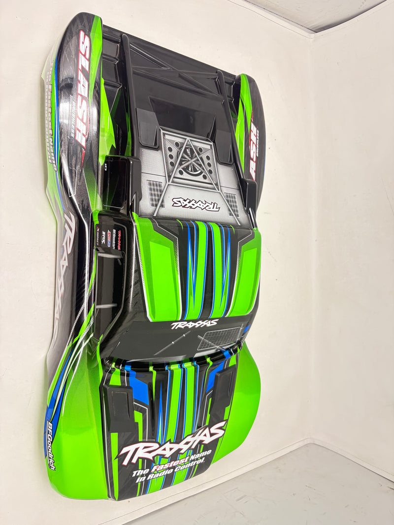 Used Traxxas Slash Short Course Truck Body Clipless BL-2 Green