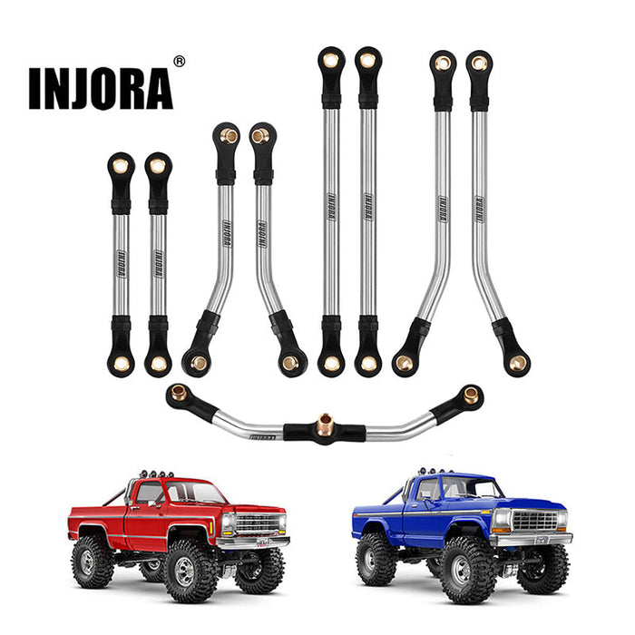 4M-57-70SR INJORA Stainless Steel High Clearance Links Set For 1/18 TRX4M High Trail K10 F150