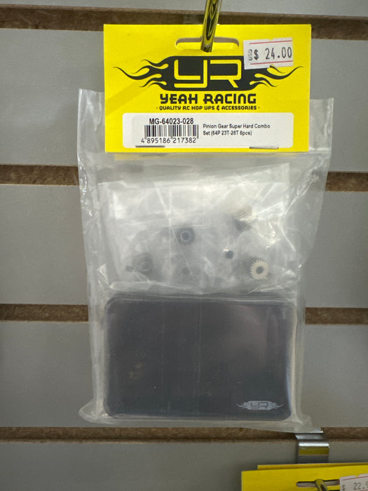 MG-64023-028 Yeah Racing Pinion Gear Super Hard Combo Set (64P 23T-28T 6pcs)