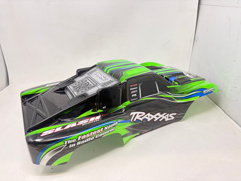 Used Traxxas Slash Short Course Truck Body Clipless BL-2 Green