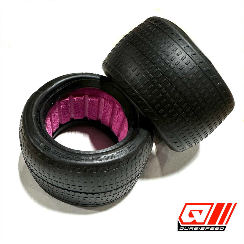QS-1616 Quasi Speed Low Tread Rear Tires with Inserts (Pair)