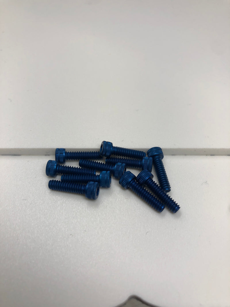 4-40 Aluminum Socket Head Screws 10pcs Blue