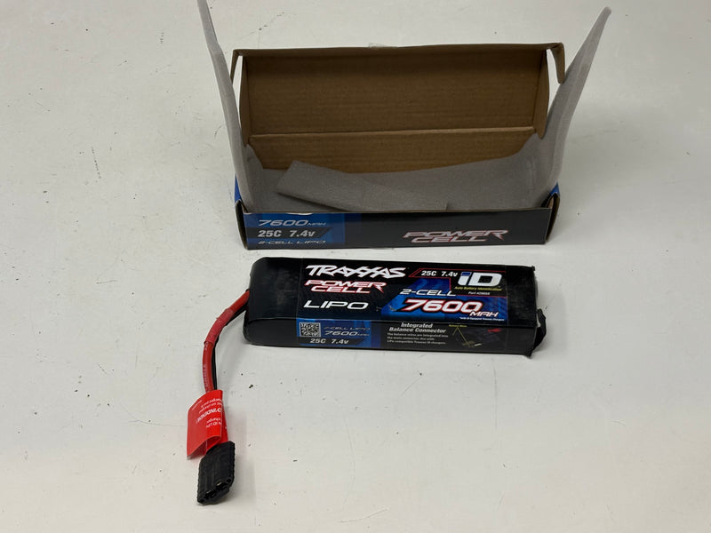 Used 2869X Traxxas 7600 mAh 7.4 Volt 2-Cell LiPo Battery