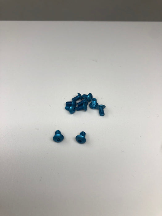 4-40 Aluminum Button Head Screws 10pcs Blue