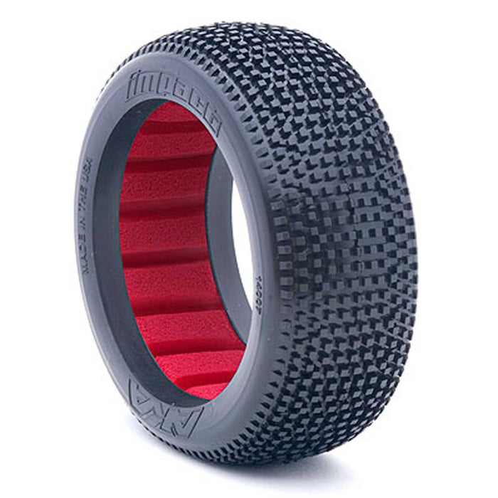 AKA 14007QR 1/8 Buggy Impact Super Soft LongWear Tire w/ Red Insert (2)