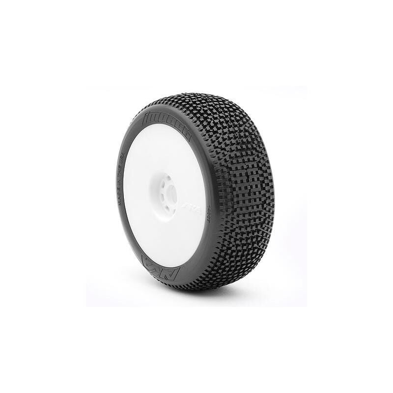 AKA14007ZRW AKA 1/8 Buggy Impact Med, Long Wear EVO Wheel Mount White
