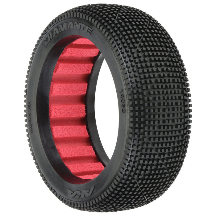 AKA 14035VR 1/8 Diamante Super Soft Front/Rear Buggy Tires (2)