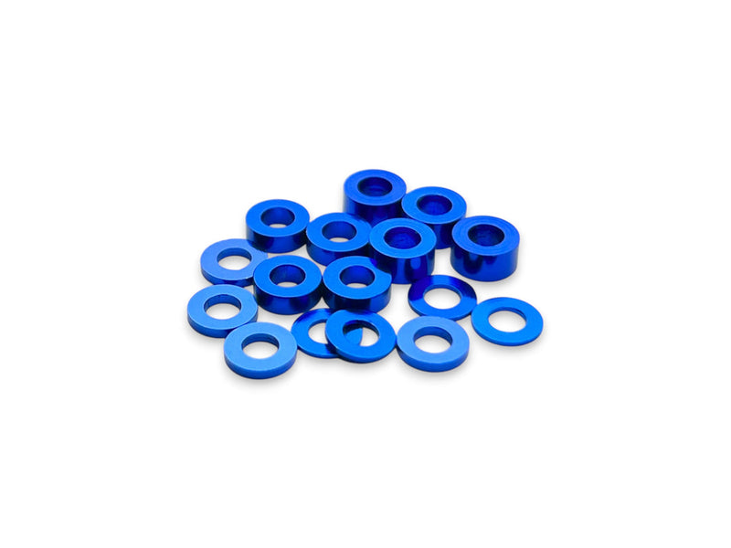 SF-ALSPK1-BL Sortafast Aluminum Shims - 3x6 Assortment - Blue