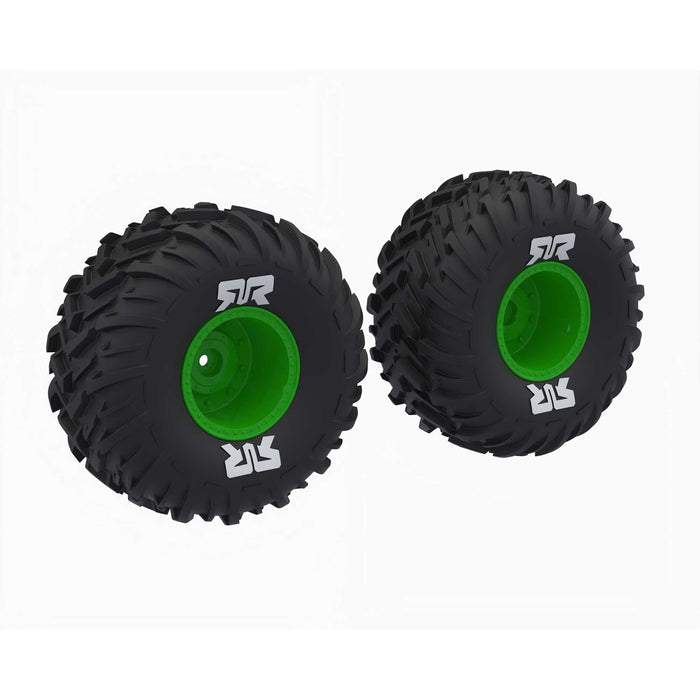 ARA-2575 Arrma dBoots Cut Chevron MT Tire Set Glued, Green
