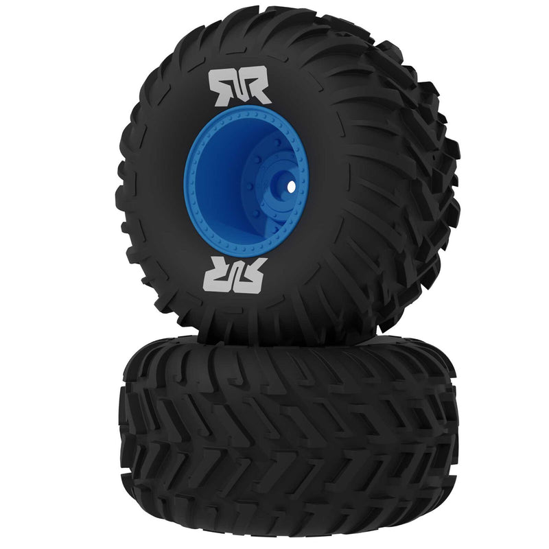 ARA-3220 Arrma dBoots Cut Chevron MT Tire Set Glued, BLUE