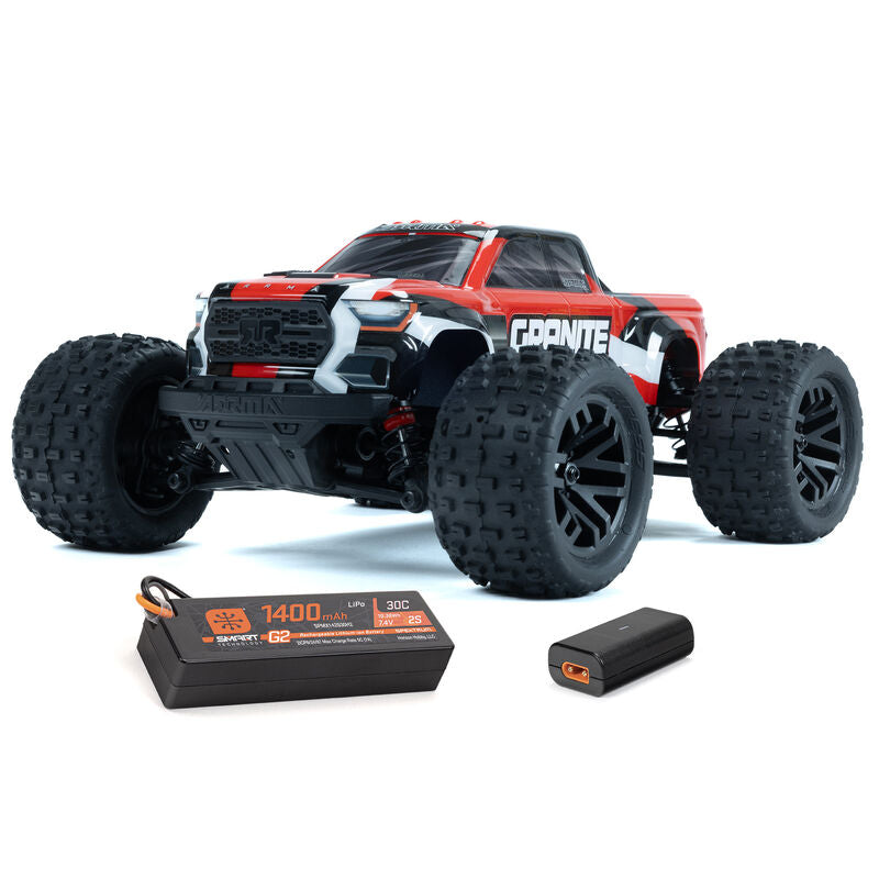 ARA2102T 1/18 GRANITE GROM MEGA 380 Brushed 4X4 Monster Truck RTR with Battery & Charger