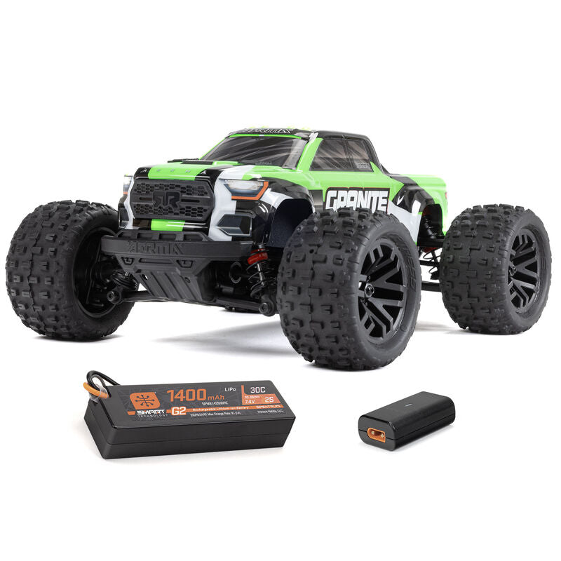 ARA2102T 1/18 GRANITE GROM MEGA 380 Brushed 4X4 Monster Truck RTR with Battery & Charger