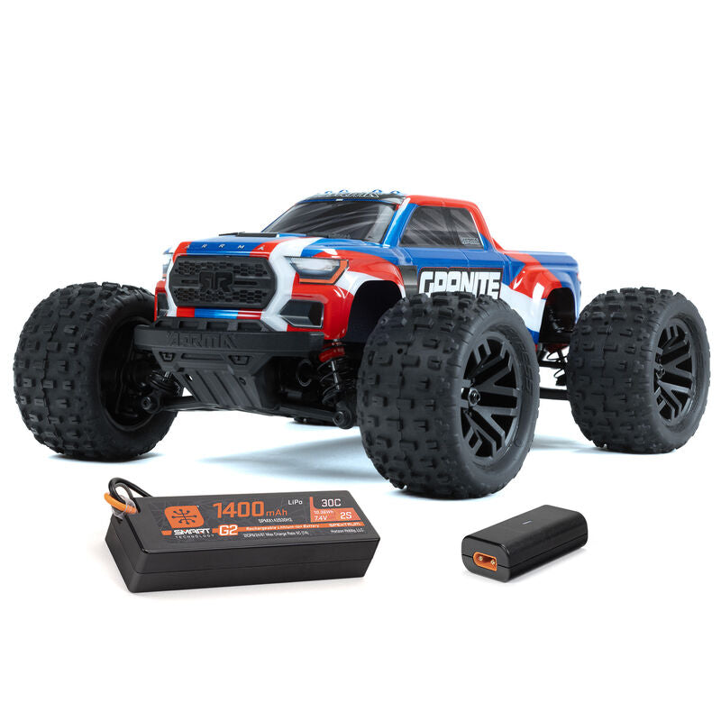 ARA2102T 1/18 GRANITE GROM MEGA 380 Brushed 4X4 Monster Truck RTR with Battery & Charger
