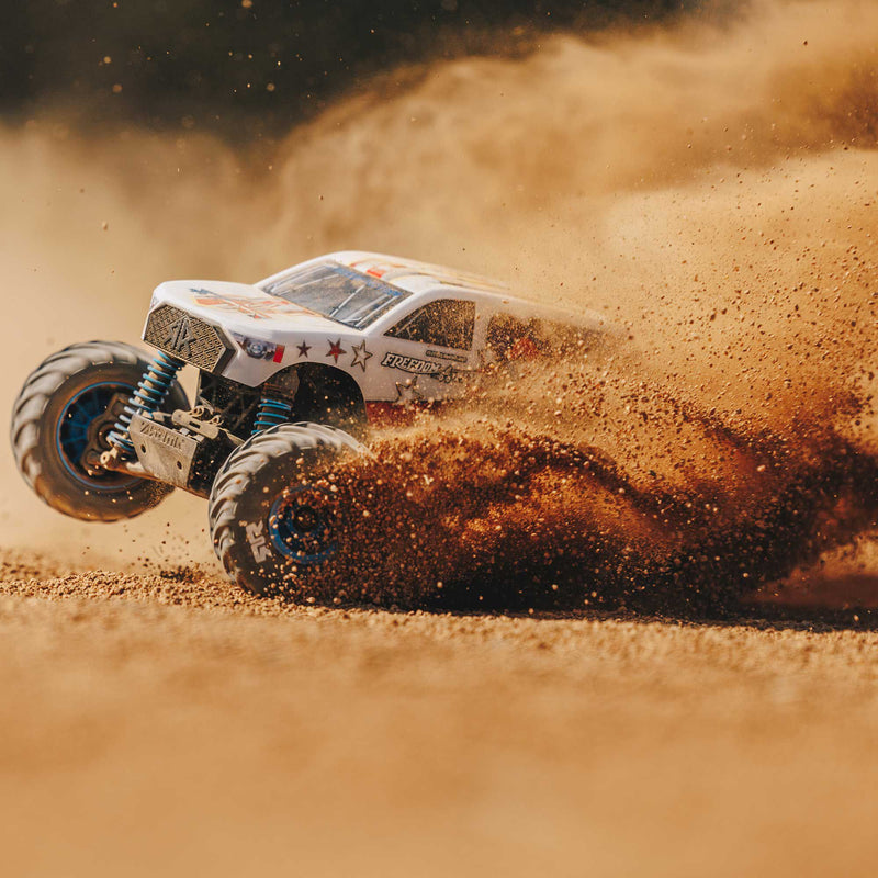 ARA2130FF "PREORDER" Arrma 1/16 FREEDOM FLYER GROM 4X4 RTR Brushed Monster Truck (Battery & Charger Included), White