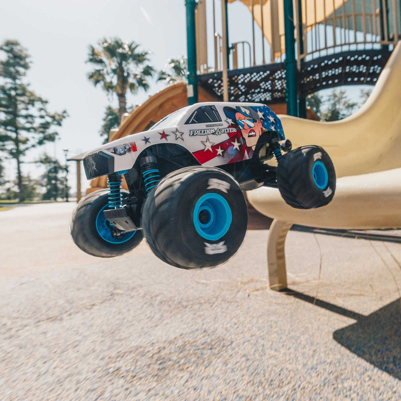 ARA2130FF "PREORDER" Arrma 1/16 FREEDOM FLYER GROM 4X4 RTR Brushed Monster Truck (Battery & Charger Included), White