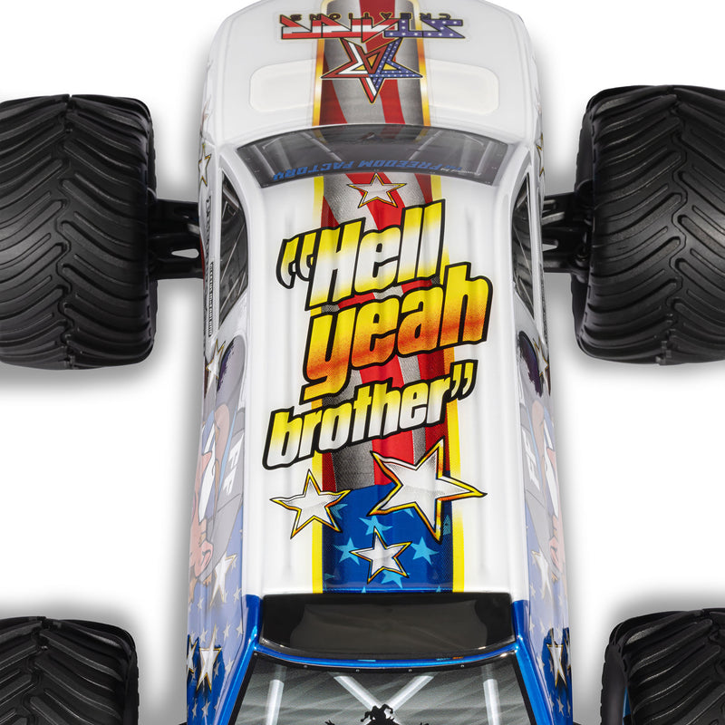 ARA2130FF "PREORDER" Arrma 1/16 FREEDOM FLYER GROM 4X4 RTR Brushed Monster Truck (Battery & Charger Included), White