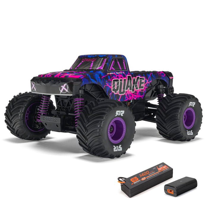 ARA2137T - Arrma 1/16 QUAKE GROM 4X4 RTR Brushed Monster Truck (Battery & Charger Included)