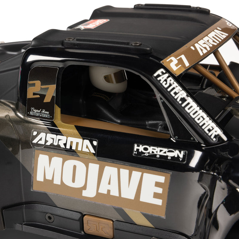 ARA2304T1 ARRMA 1/16 MOJAVE GROM 223S DSC 4X4 RTR Brushless Desert Truck, Black