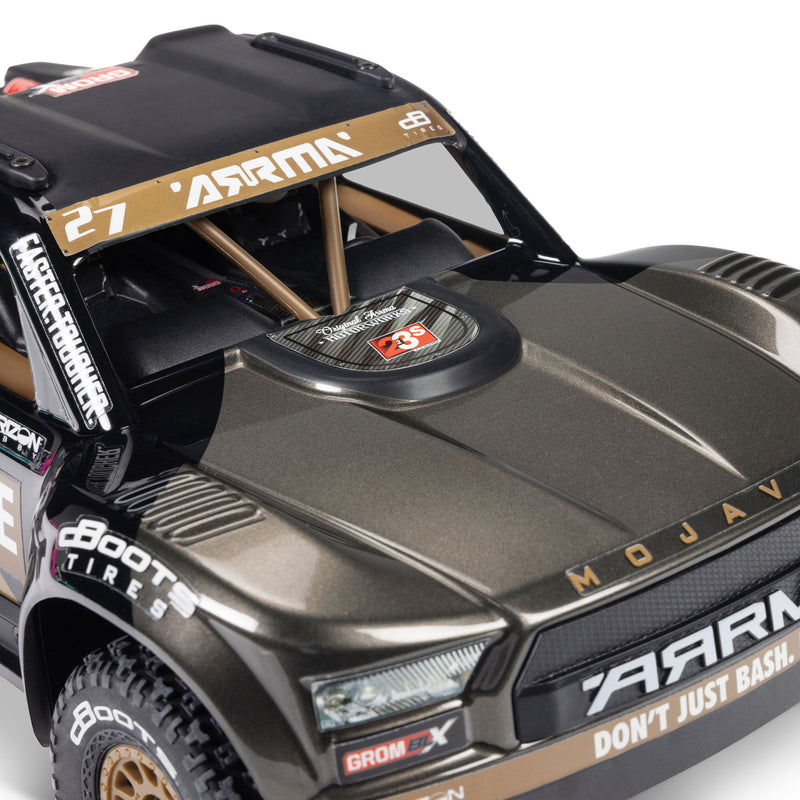 ARA2304T1 ARRMA 1/16 MOJAVE GROM 223S DSC 4X4 RTR Brushless Desert Truck, Black