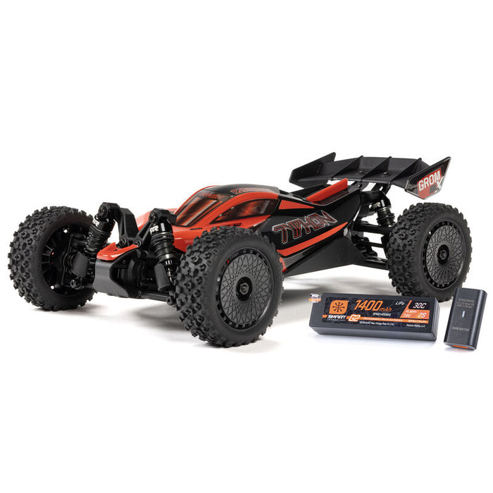 ARA2306ST ARRMA 1/14 TYPHON GROM 223S DSC 4X4 RTR Brushless Buggy, Blue (Battery & Charger Included)